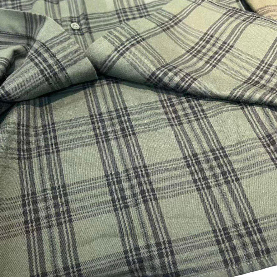 BALENCIAGA Hooded Distressed Flannel Shirt