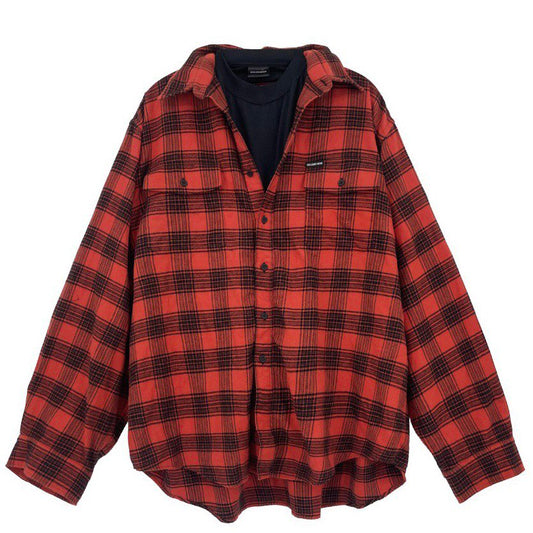 BALENCIAGA Oversized Checked Cotton Shirt