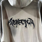 PROJECT G/R Furious Logo Applique Zip Hoodie Gray