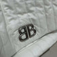 BALENCIAGA Monaco Medium White Leather Shoulder Bag